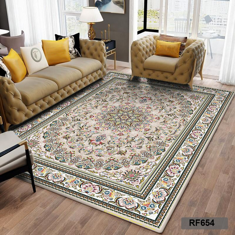 کاور فرش طرح سنتی سفید