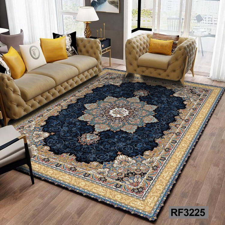 کاور فرش طرح سنتی آبی
