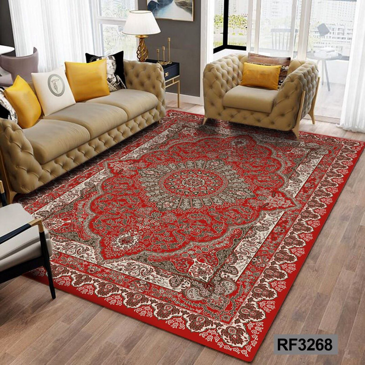 کاور فرش طرح سنتی قرمز
