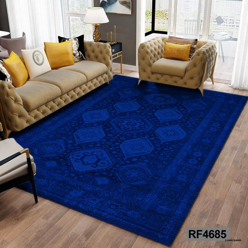کاور فرش طرح سنتی آبی