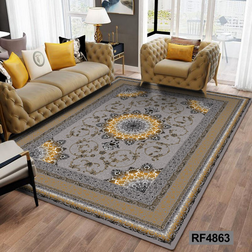 روفرشی طرح سنتی طوسی, مشکی و طلایی