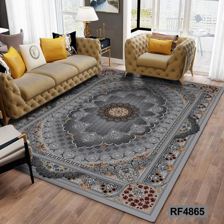 روفرشی طرح سنتی طوسی و سفید