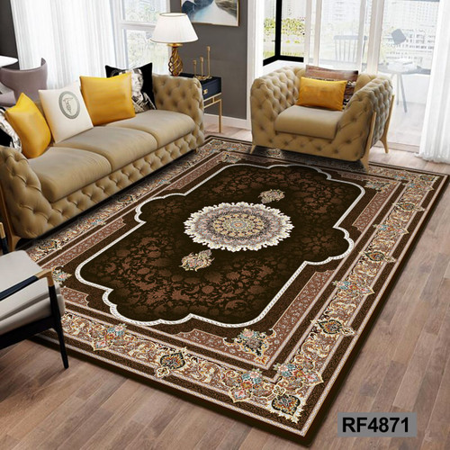 روفرشی طرح سنتی قهوه ای و سفید