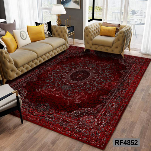 روفرشی طرح سنتی قرمز, مشکی و سفید