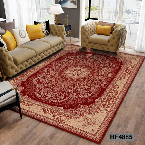 روفرشی طرح سنتی قرمز و کرم