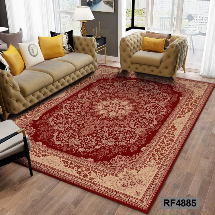 روفرشی طرح سنتی قرمز و کرم