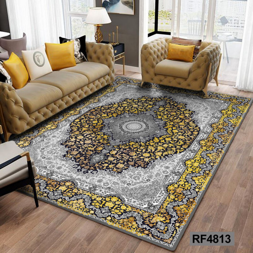 روفرشی طرح سنتی طلایی, طوسی و سفید