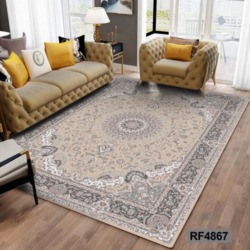 روفرشی طرح سنتی طوسی و سفید