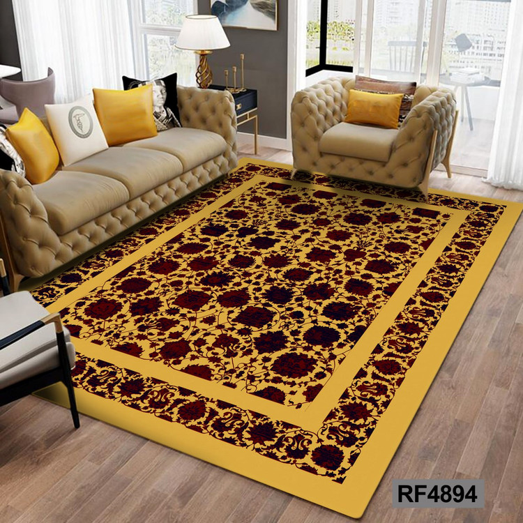 روفرشی طرح سنتی کرم و قرمز