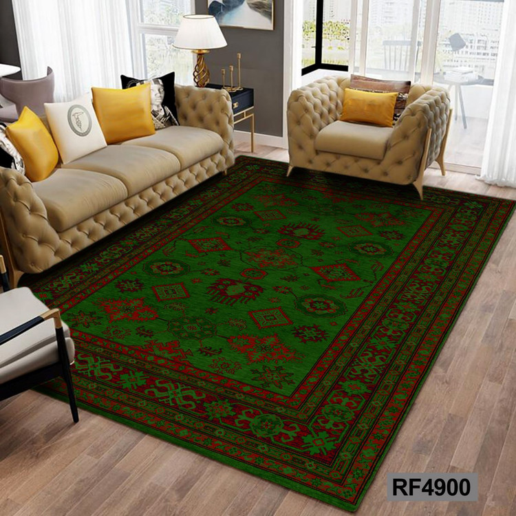 روفرشی طرح سنتی سبز و قرمز