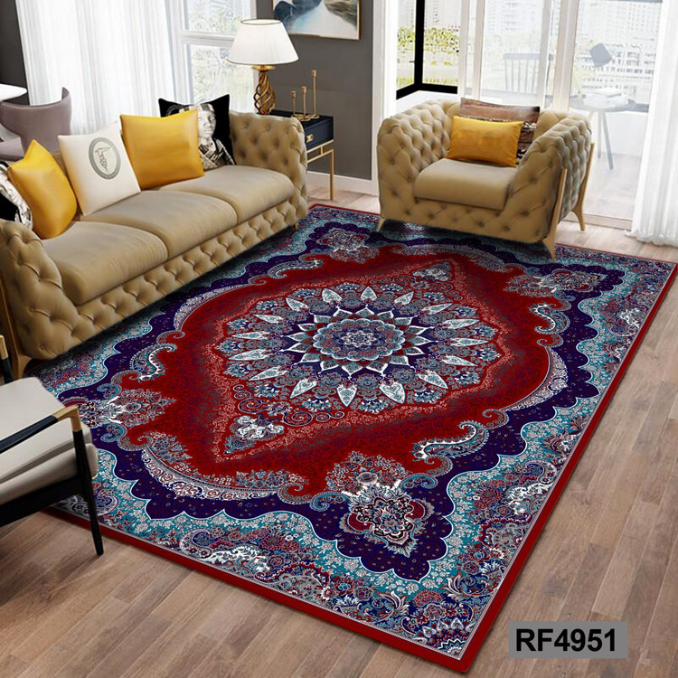 روفرشی طرح سنتی قرمز, سفید و آبی