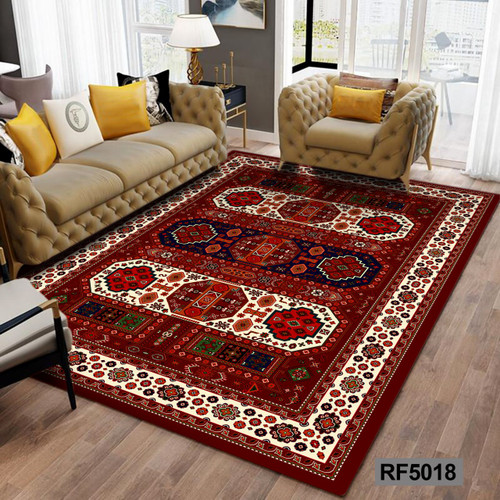 روفرشی طرح سنتی قرمز و سفید