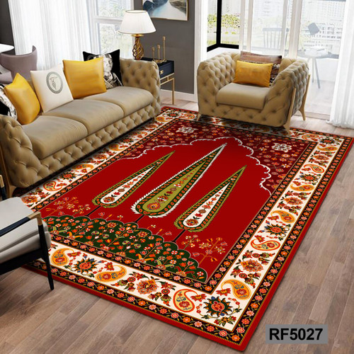 روفرشی طرح سنتی قرمز, سفید و سبز