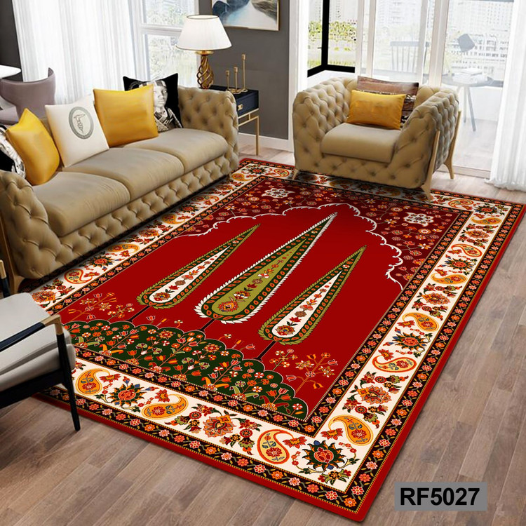 روفرشی طرح سنتی قرمز, سفید و سبز