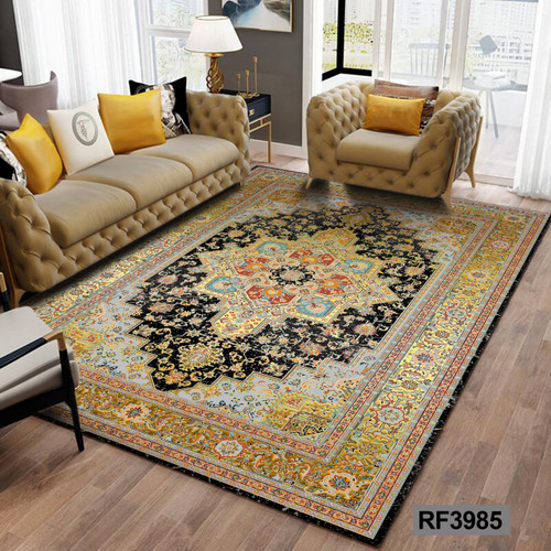 روفرشی طرح سنتی طوسی و طلایی