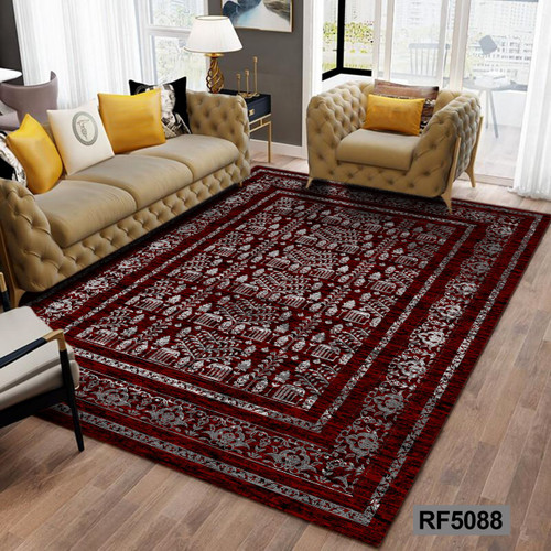 روفرشی طرح سنتی قرمز و سفید
