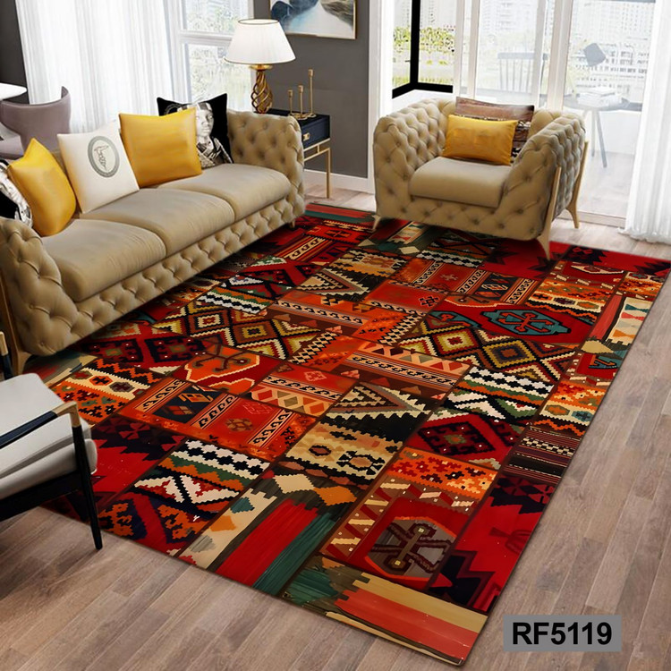 روفرشی طرح سنتی قرمز