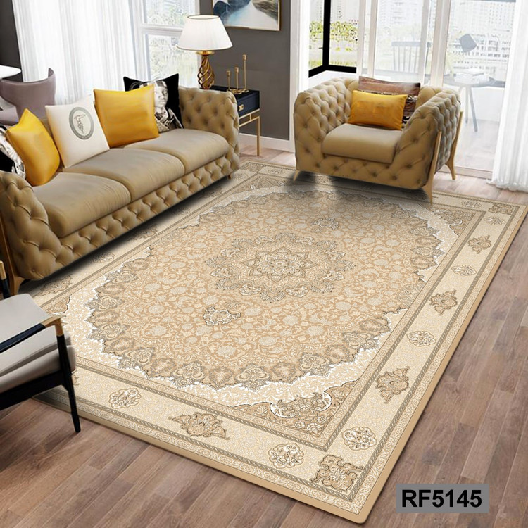 روفرشی طرح سنتی کرم و سفید (دارای تنوع رنگ)