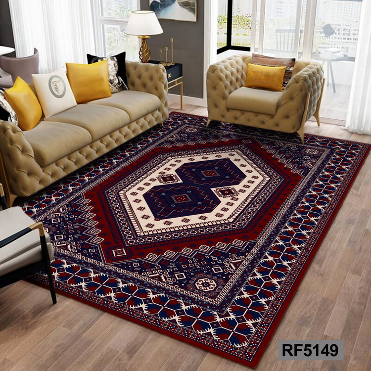 روفرشی طرح سنتی آبی, قرمز و سفید