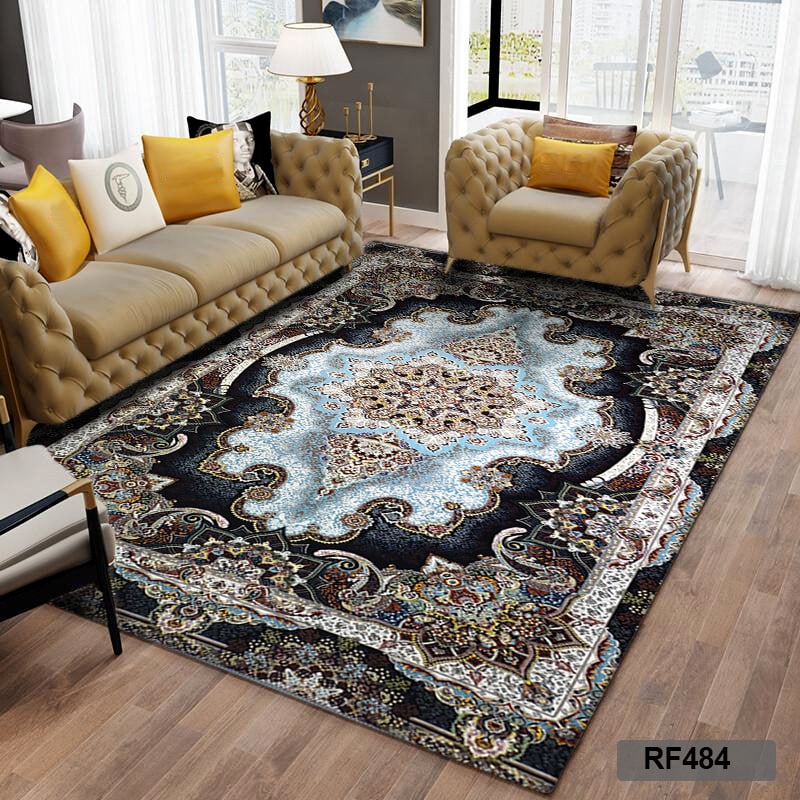 روفرشی طرح سنتی سفید و آبی