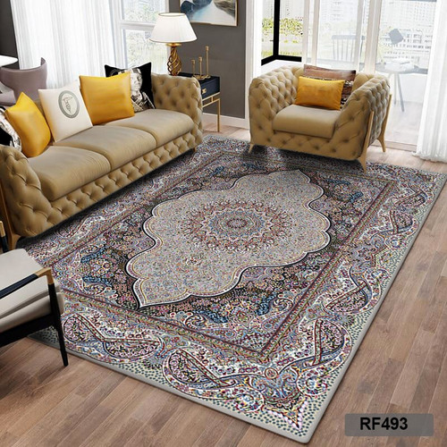 روفرشی طرح سنتی طوسی و سفید