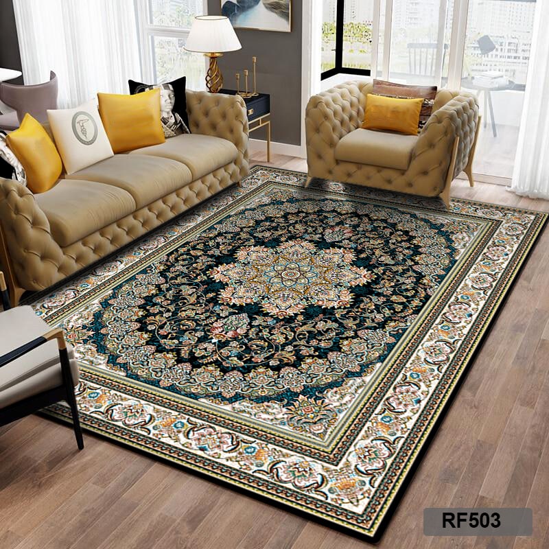 روفرشی طرح سنتی آبی و سفید