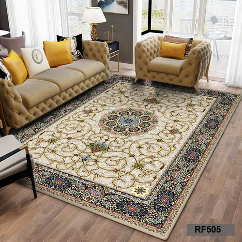 روفرشی طرح سنتی آبی و کرم