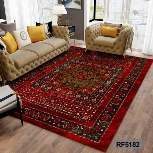 روفرشی طرح سنتی قرمز و سفید