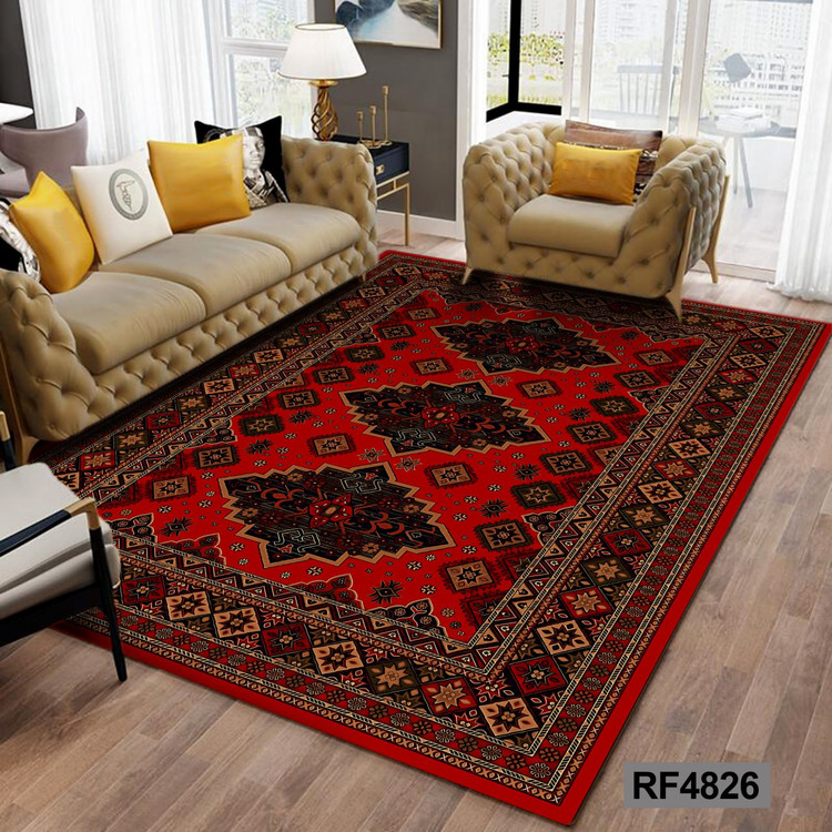 فرشینه طرح سنتی قرمز کد RF4826
