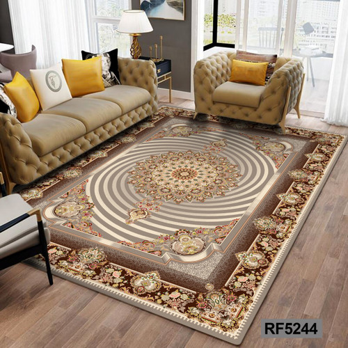 روفرشی طرح سنتی قهوه ای و کرم کد RF5244