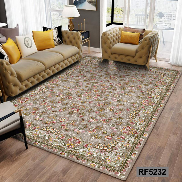 روفرشی طرح سنتی سفید و طوسی کد RF5232