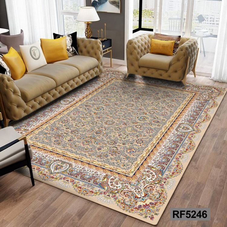 روفرشی طرح سنتی سفید و کرم کد RF5246