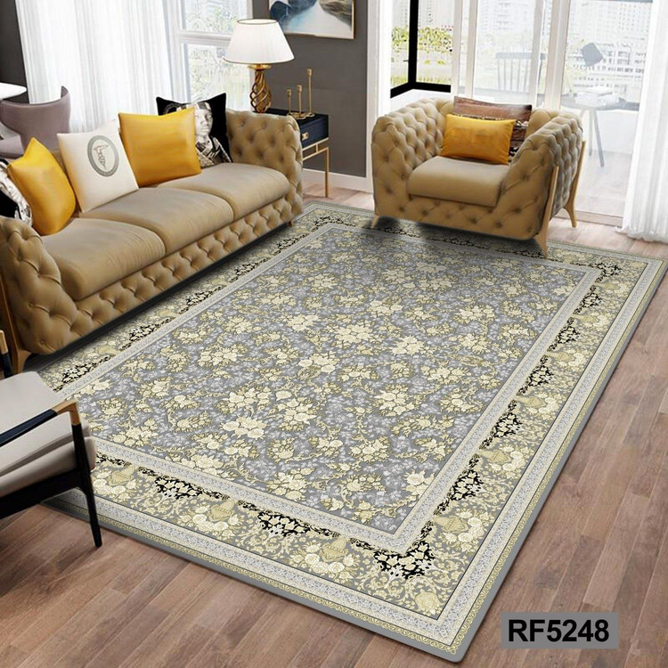 روفرشی طرح سنتی طوسی و طلایی کد RF5248