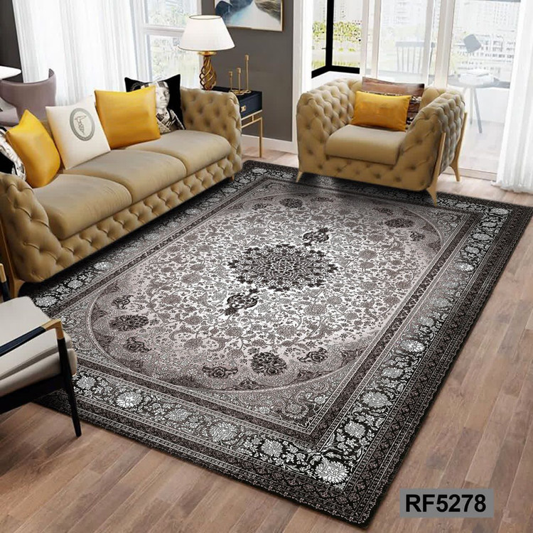 روفرشی طرح سنتی مشکی و سفید کد RF5278