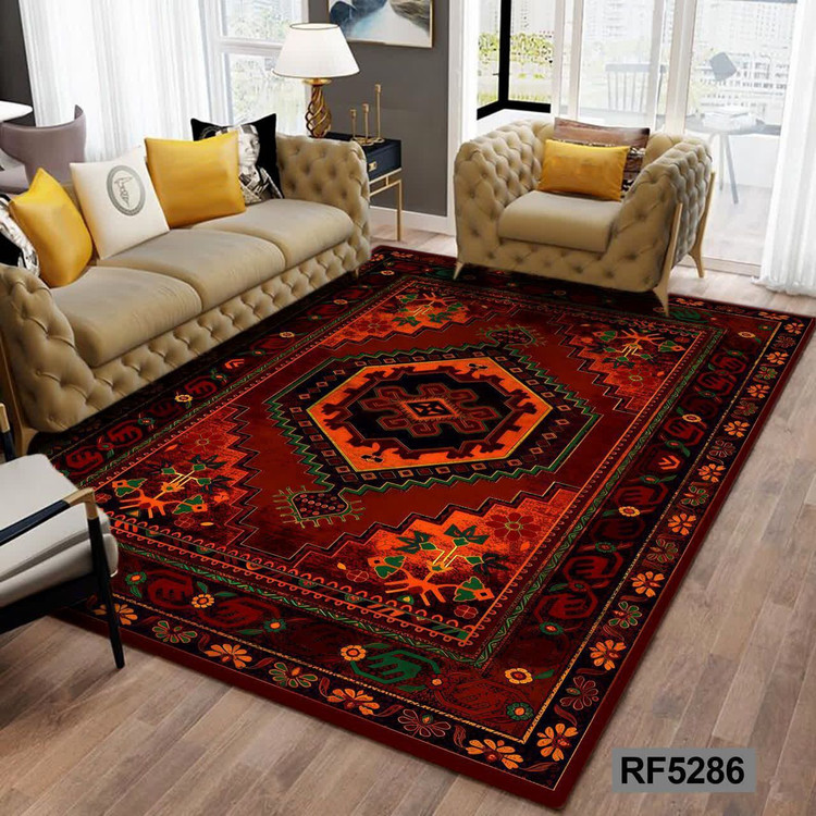 فرشینه طرح سنتی قرمز کد RF5286