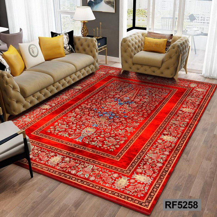 فرشینه طرح سنتی قرمز کد RF5258