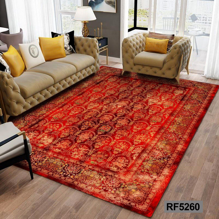فرشینه طرح سنتی قرمز کد RF5260
