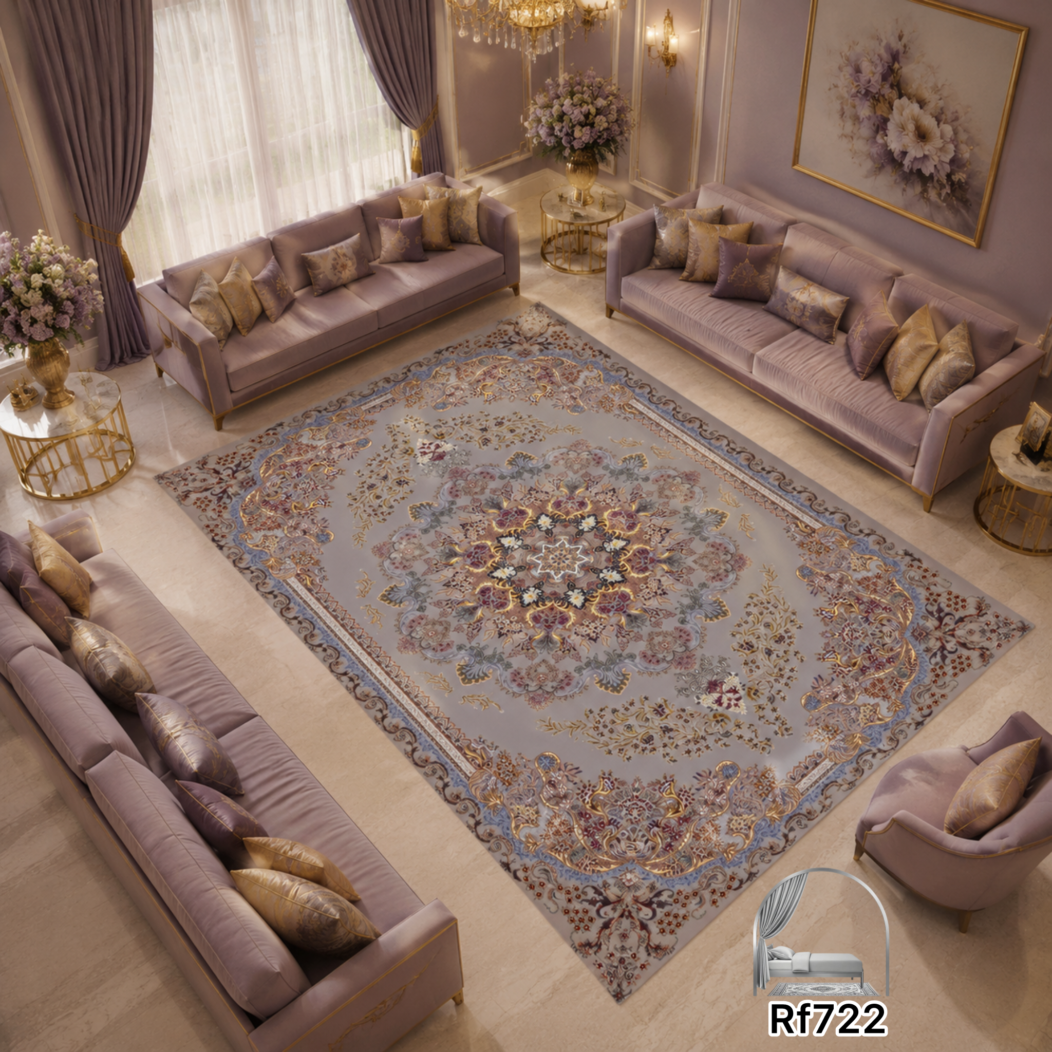 روفرشی طرح سنتی کد RF722