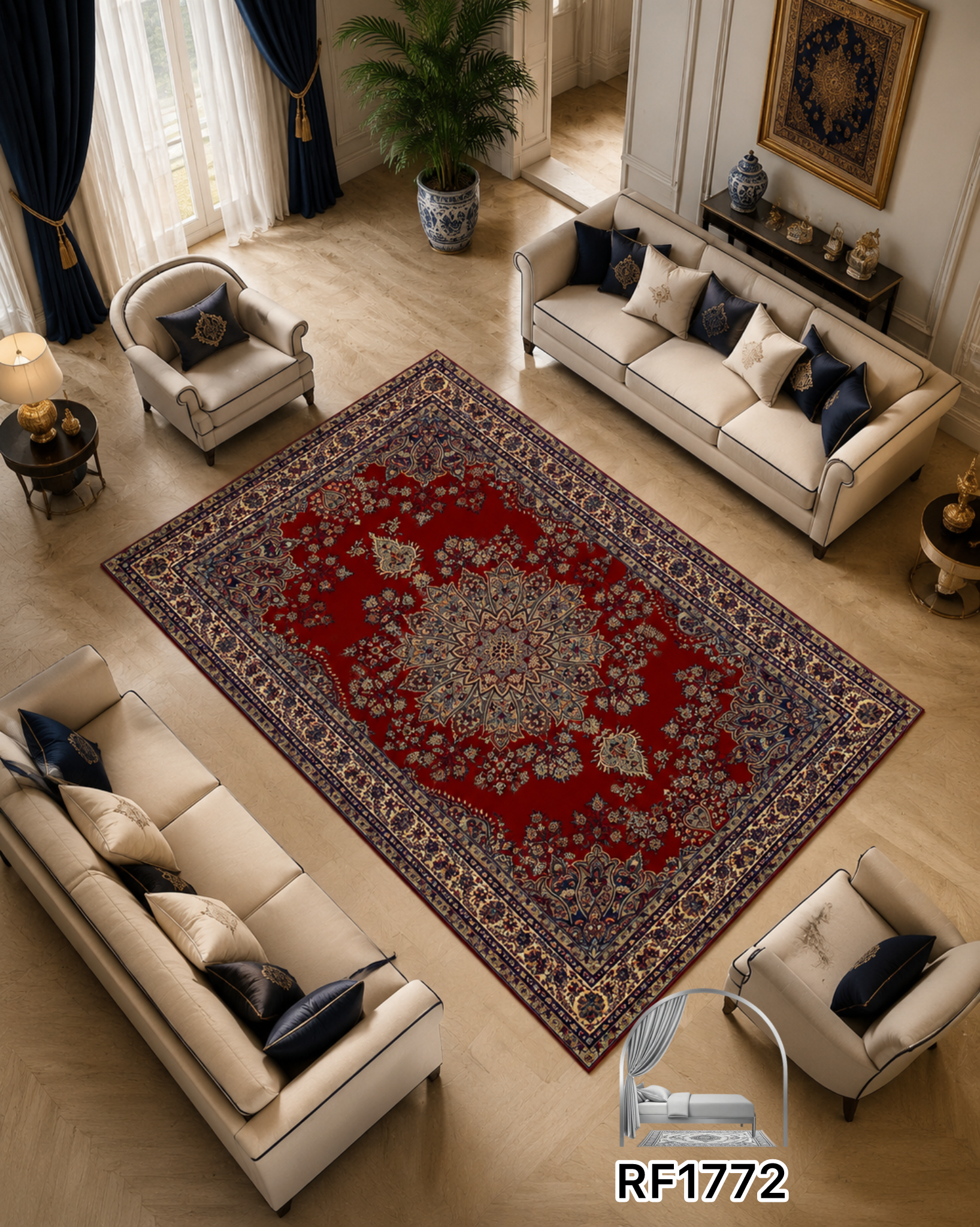 روفرشی طرح سنتی کد RF1772