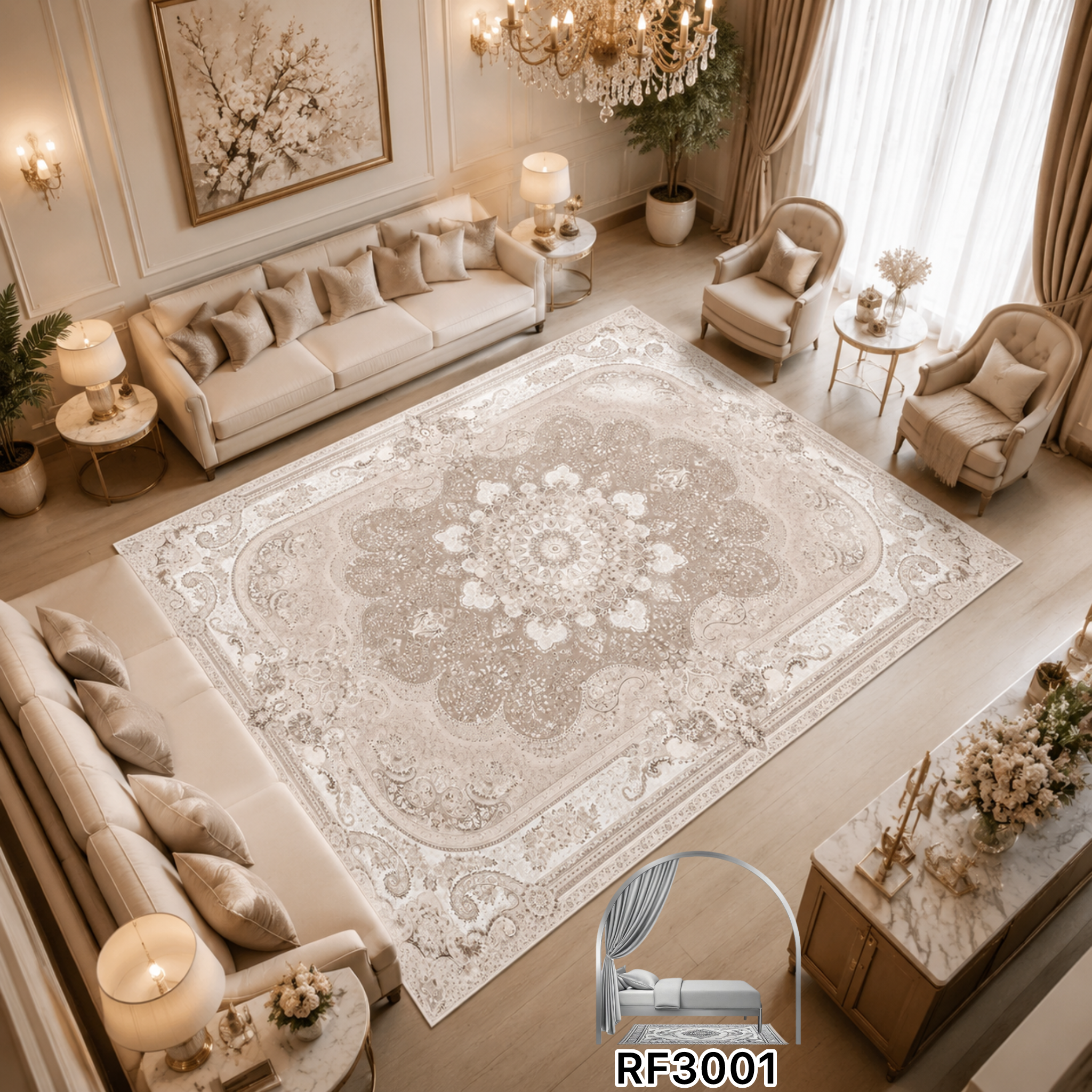 روفرشی طرح سنتی کد RF3001