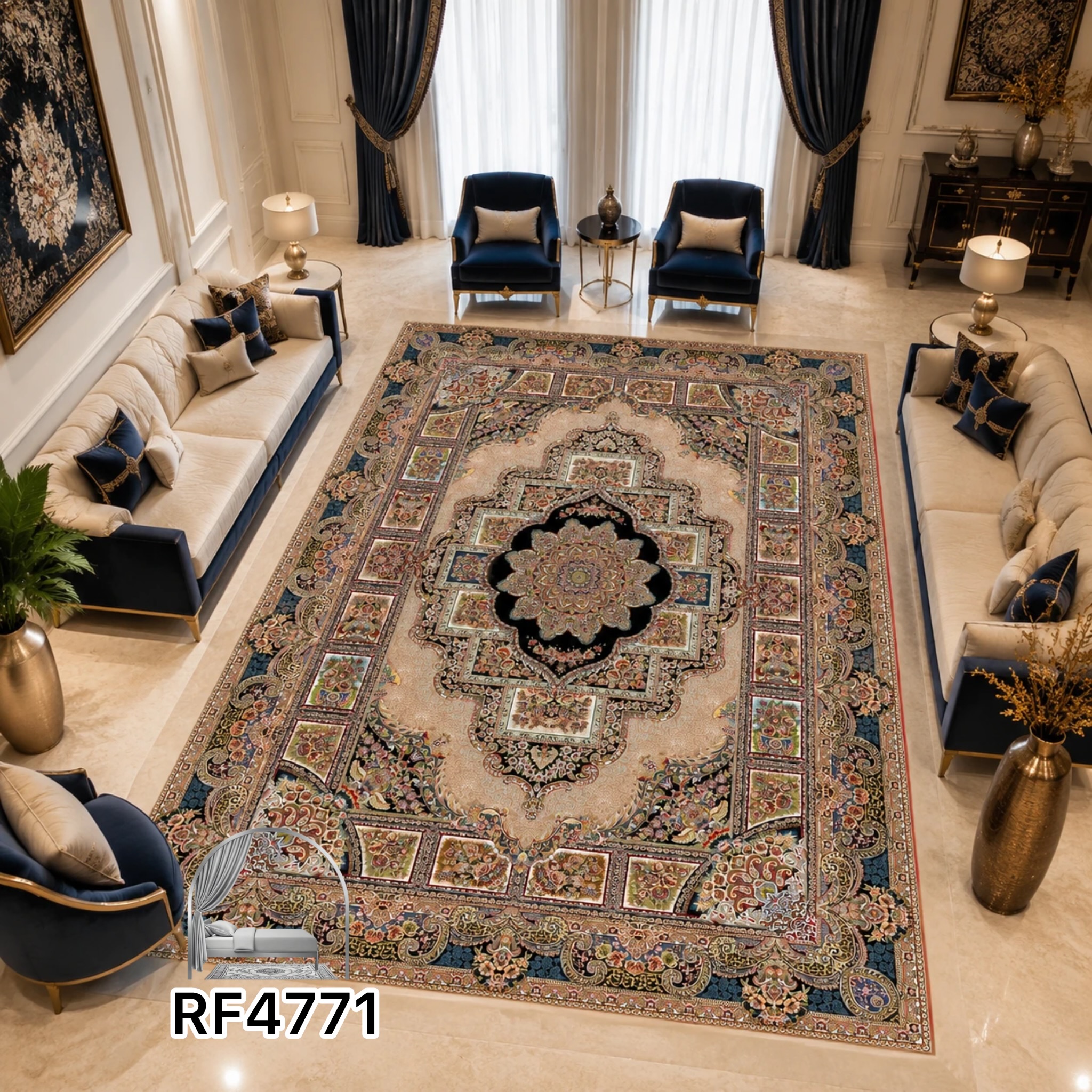 روفرشی طرح سنتی کد RF4771