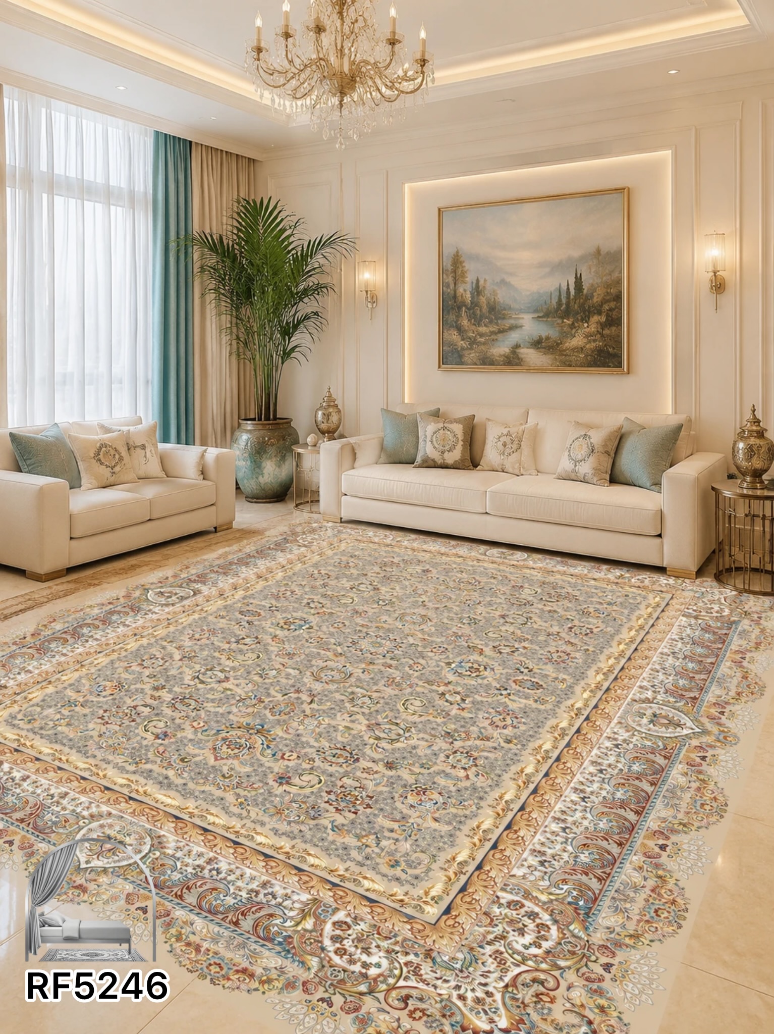 روفرشی طرح سنتی کد RF5246