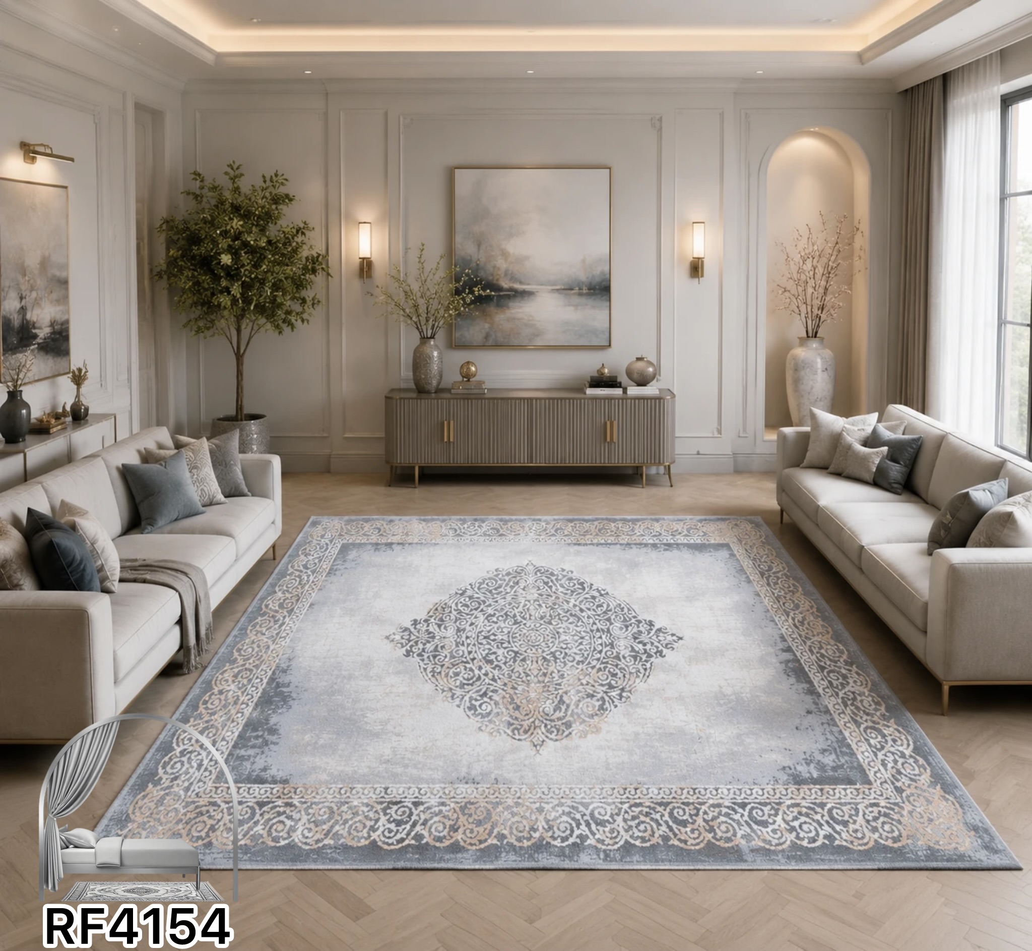 روفرشی طرح سنتی کد RF4154