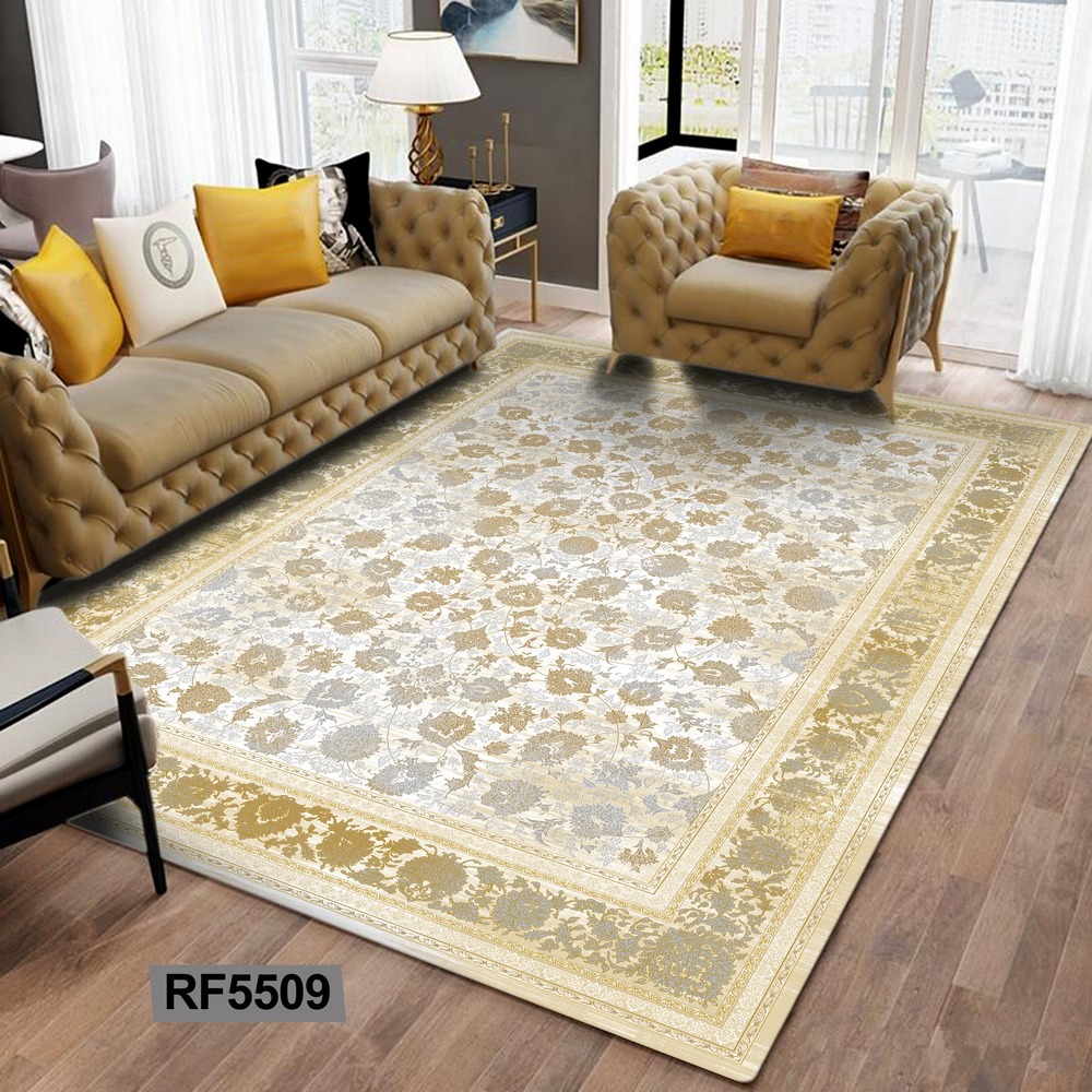فرشینه مخمل ابریشم | طرح سنتی  کد RF5509