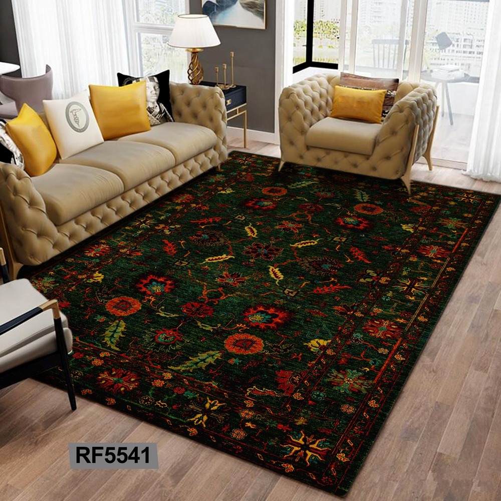 فرشینه مخمل ابریشم | طرح سنتی  کد RF5541