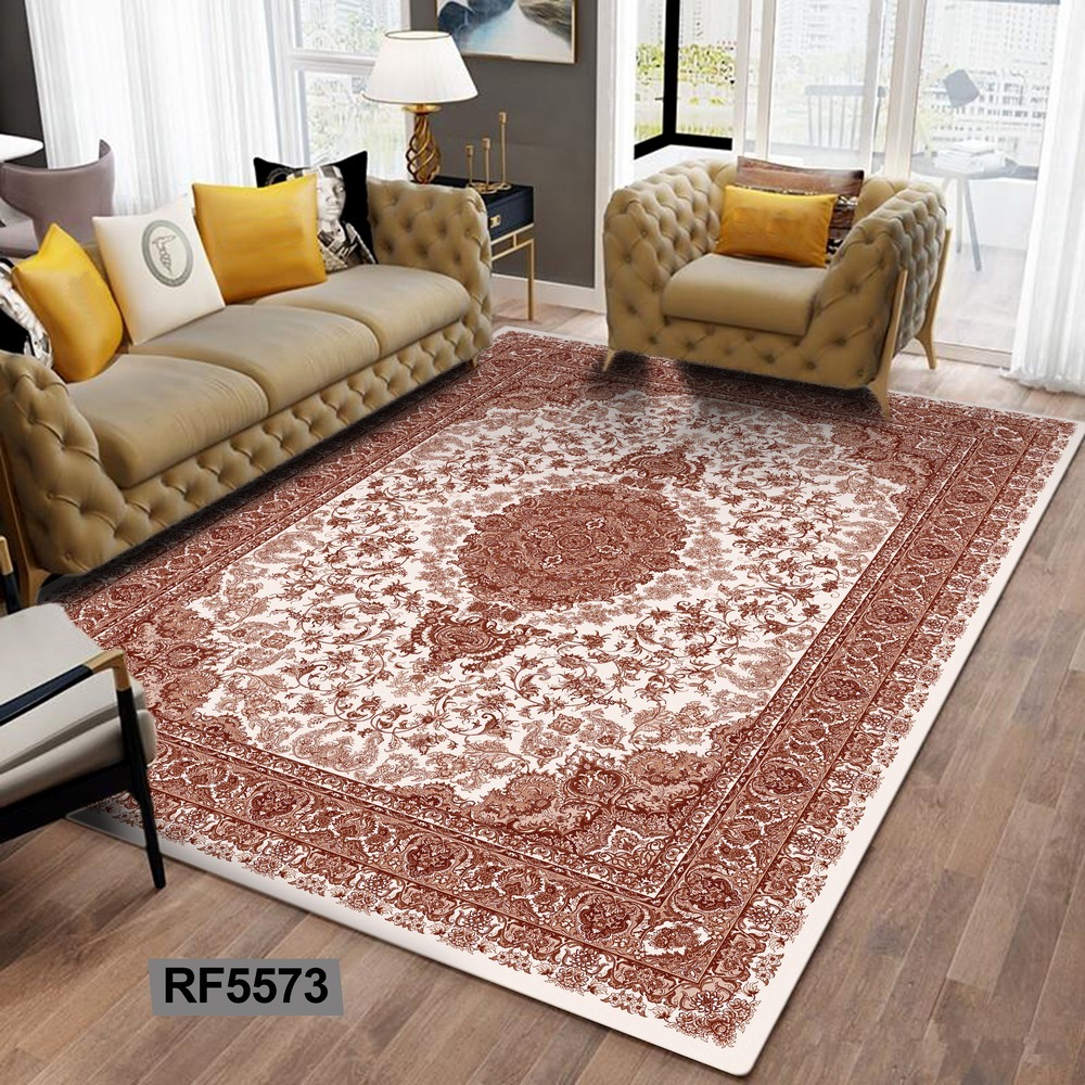 فرشینه مخمل ابریشم | طرح سنتی  کد RF5573