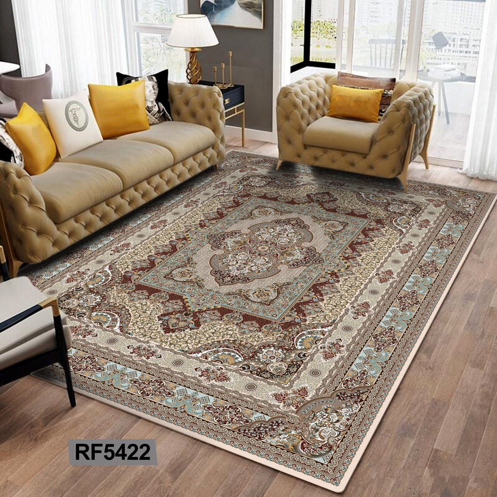 فرشینه مخمل ابریشم | طرح سنتی  کد RF5422