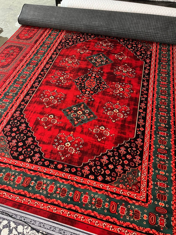 فرشینه مخمل ابریشم | طرح سنتی کد RF5579