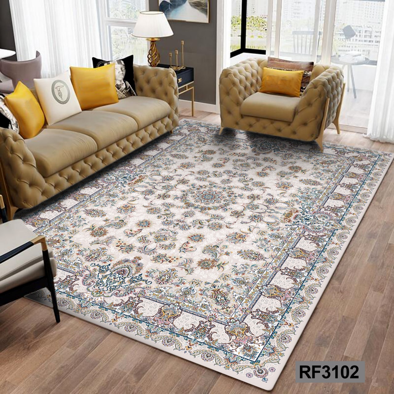 روفرشی مخمل کشدار | طرح سنتی کد RF2063