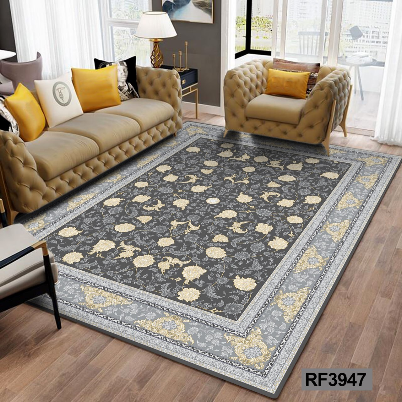 روفرشی مخمل کشدار | طرح سنتی کد RF3947
